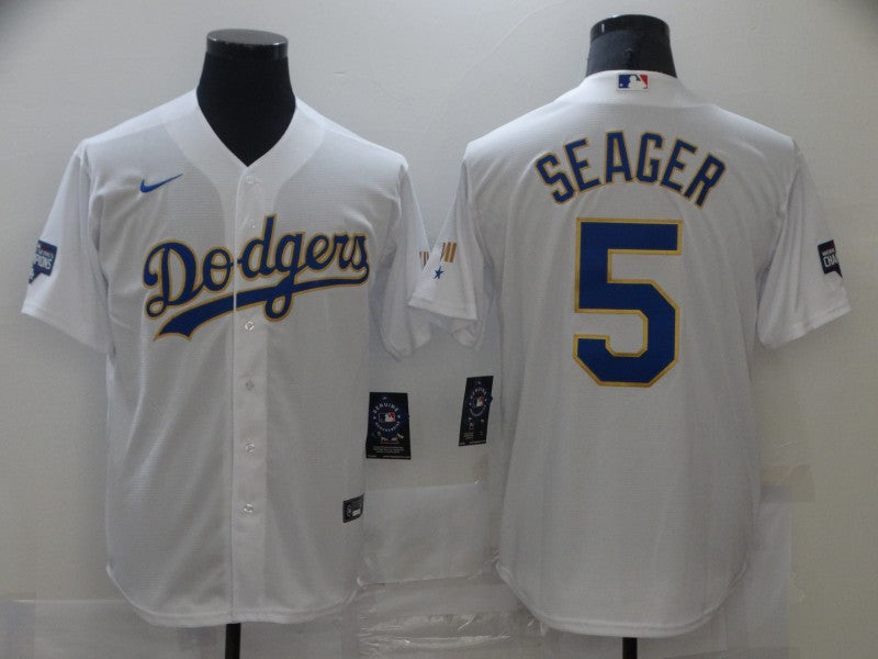 Corey Seager Los Angeles Dodgers white jersey