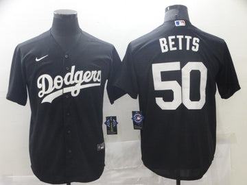 Mookie Betts Los Angeles Dodgers black jersey