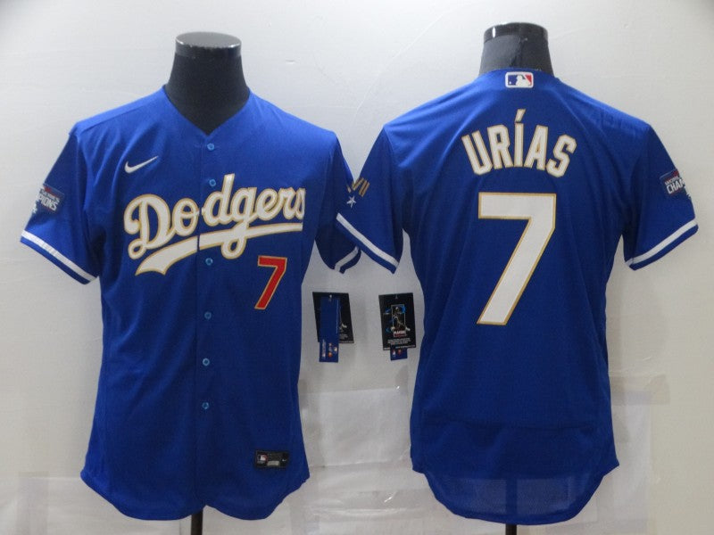 Julio Urias Los Angeles Dodgers royal jersey
