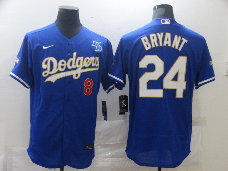 Kobe Bryant Los Angeles Dodgers royal jersey
