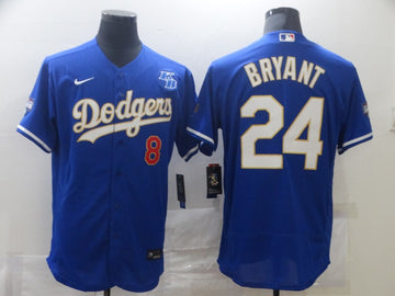 Kobe Bryant Los Angeles Dodgers royal jersey