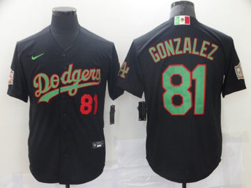 Victor Gonzalez Los Angeles Dodgers black jersey