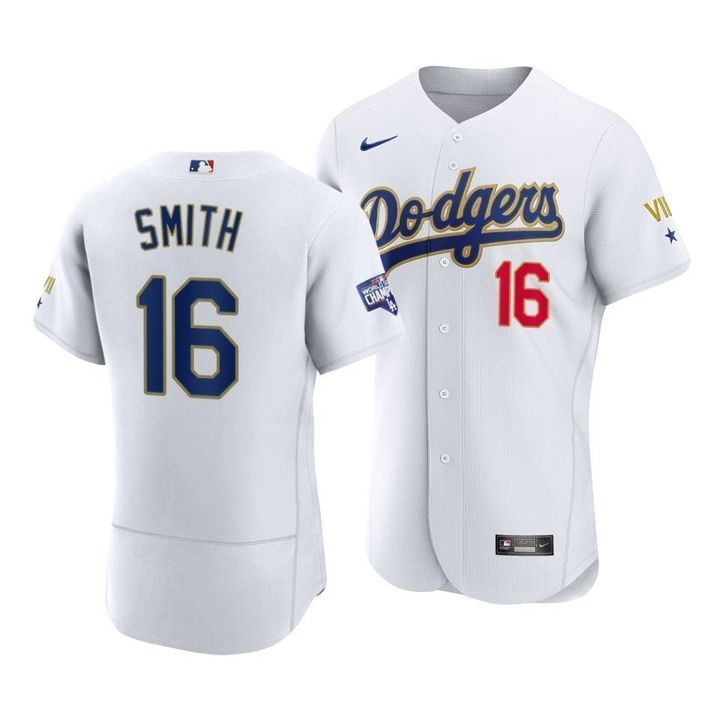 Will Smith Los Angeles Dodgers gold jersey