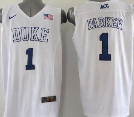 Jabari Parker Duke Blue Devils white jersey