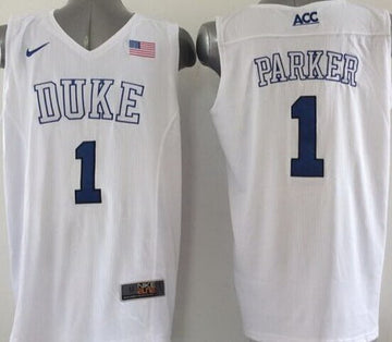Jabari Parker Duke Blue Devils white jersey