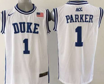 Jabari Parker Duke Blue Devils white jersey