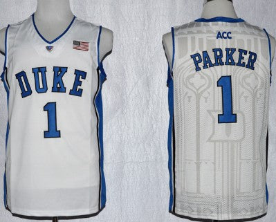 Jabari Parker Duke Blue Devils white jersey