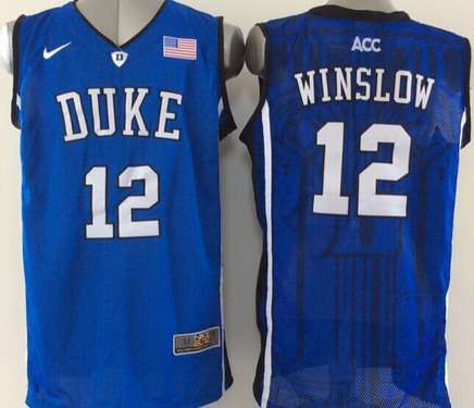 Justise Winslow Duke Blue Devils blue jersey