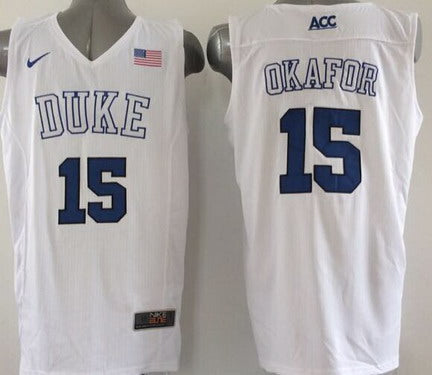 Jahlil Okafor Duke Blue Devils white jersey