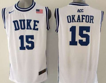 Jahlil Okafor Duke Blue Devils white jersey