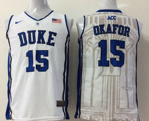 Jahlil Okafor Duke Blue Devils white jersey