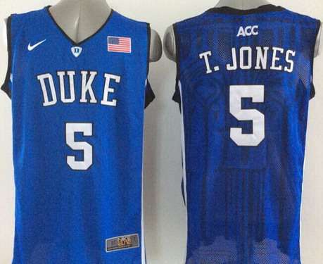 Tyus Jones Duke Blue Devils blue jersey