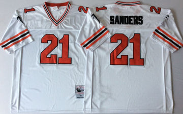 Deion Sanders Atlanta Falcons white Throwback jersey