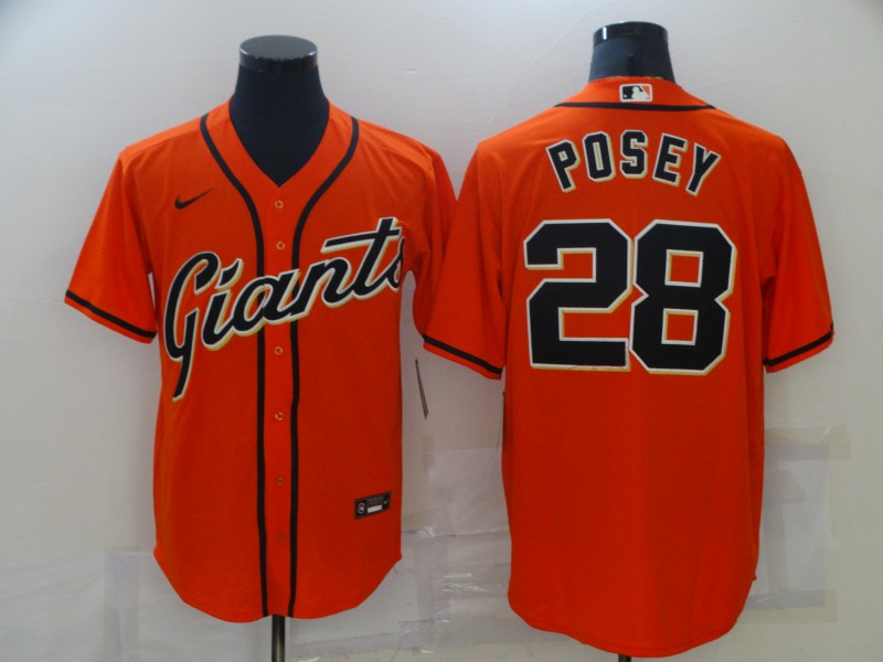Buster Posey San Francisco Giants orange jersey