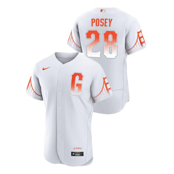 Buster Posey San Francisco Giants white City Connect jersey