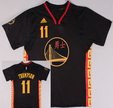 Klay Thompson Revolution Golden State Warriors black Fashion jersey