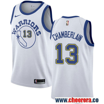 Wilt Chamberlain Golden State Warriors white jersey