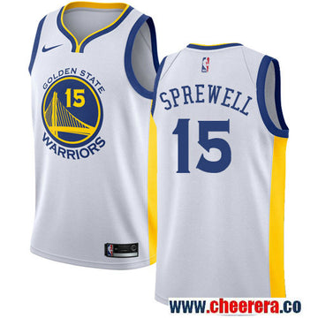 Latrell Sprewell Golden State Warriors white Home jersey