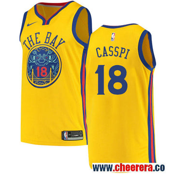 Omri Casspi Golden State Warriors gold jersey