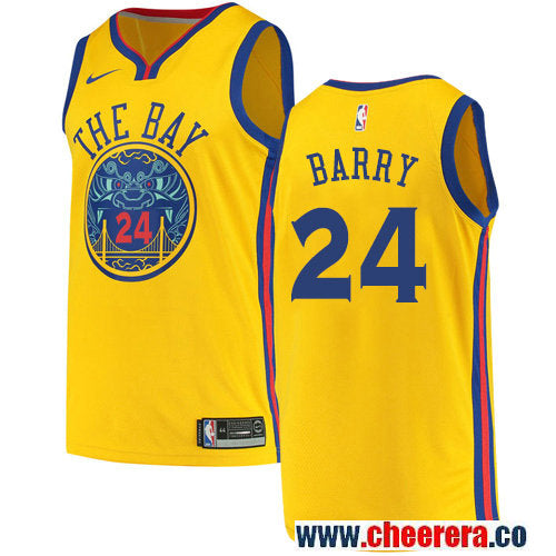 Rick Barry Golden State Warriors gold jersey