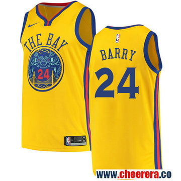 Rick Barry Golden State Warriors gold jersey