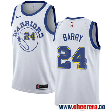 Rick Barry Golden State Warriors white jersey
