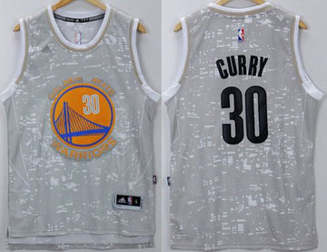 Stephen Curry Adidas Golden State Warriors gray jersey