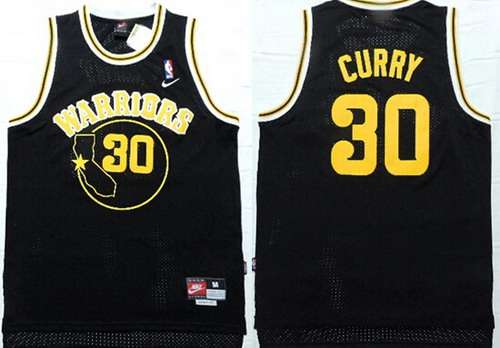 Stephen Curry All Golden State Warriors black jersey