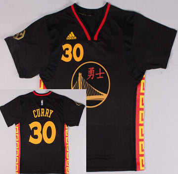 Stephen Curry Revolution Golden State Warriors black Fashion jersey
