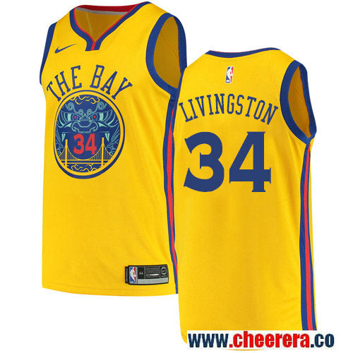 Shaun Livingston Golden State Warriors gold jersey