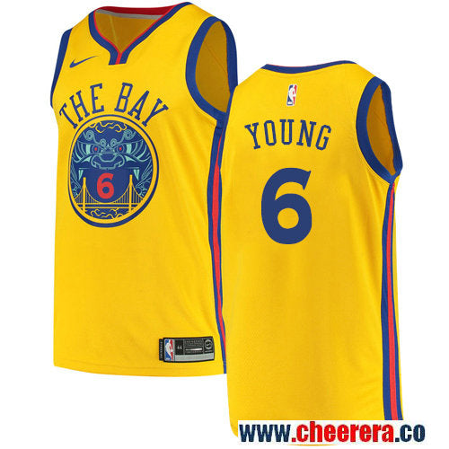 Nick Young Golden State Warriors gold jersey