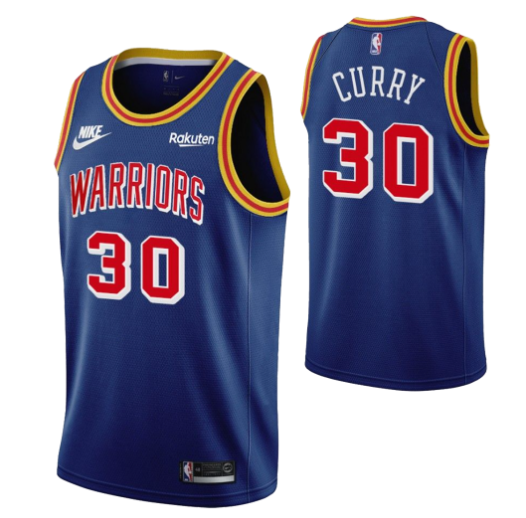Stephen Curry Golden State Warriors blue jersey