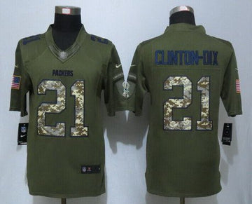 Ha Clinton-Dix Green Bay Packers green Salute To Service jersey
