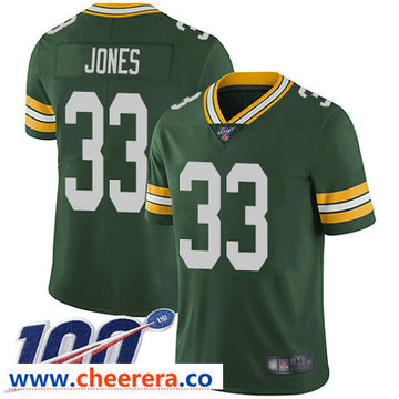 Aaron Jones Green Bay Packers green Vapor jersey