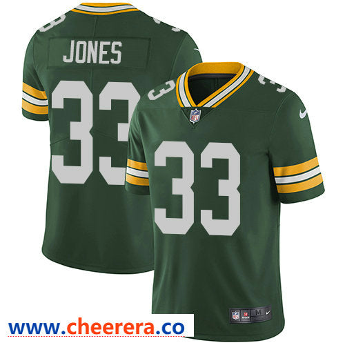 Aaron Jones Green Bay Packers green Vapor jersey
