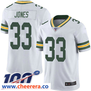 Aaron Jones Green Bay Packers white Vapor jersey