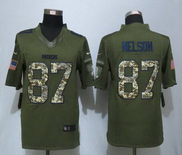 Jordy Nelson Green Bay Packers green Salute To Service jersey
