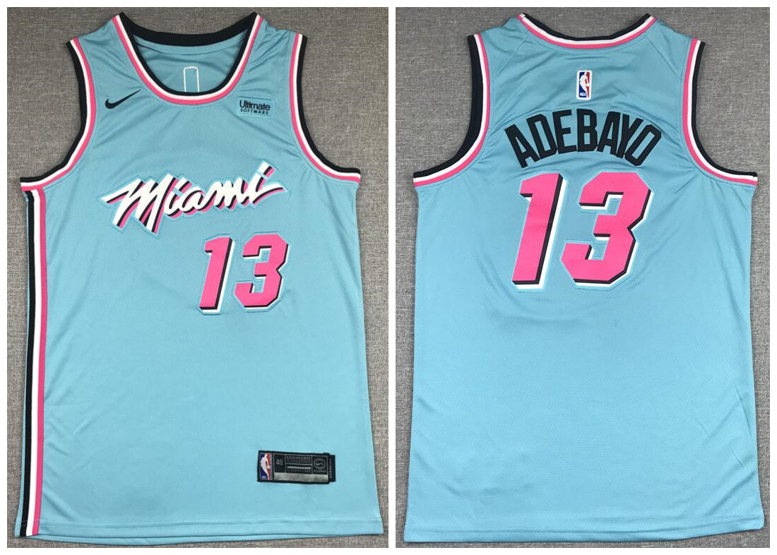 Bam Adebayo Miami Heat blue jersey