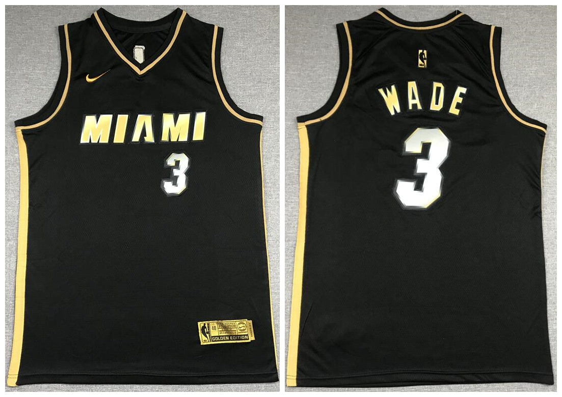 Dwyane Wade Miami Heat black jersey