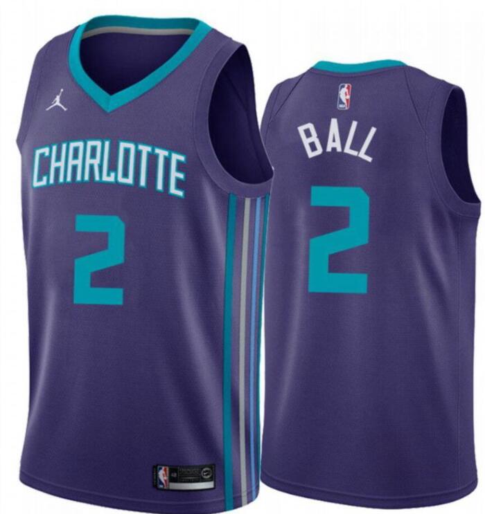 LaMelo Ball Charlotte Hornets purple jersey