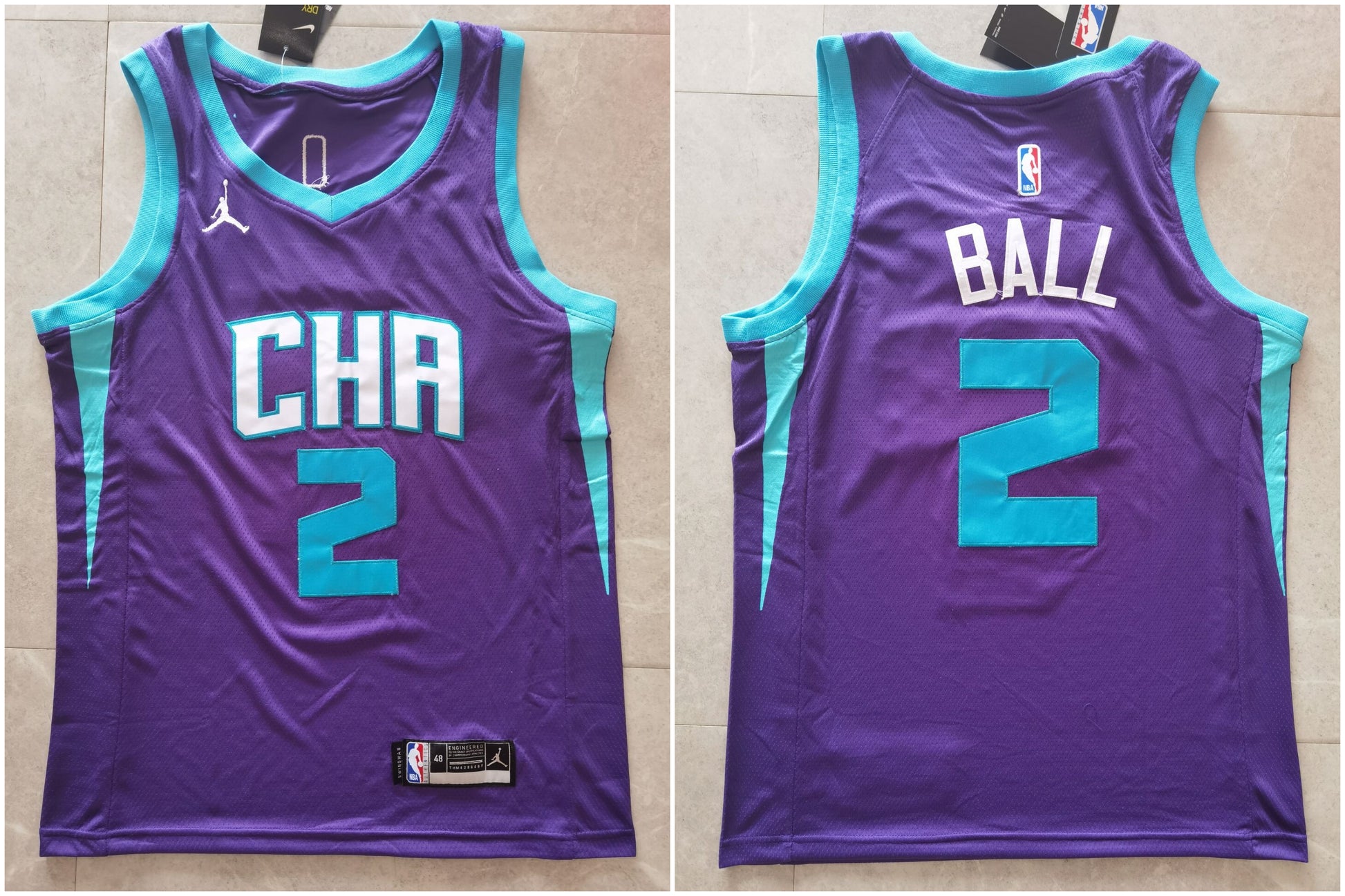 LaMelo Ball Charlotte Hornets purple jersey