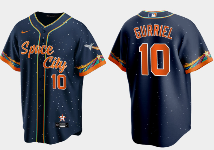 Yuli Gurriel Houston Astros navy City Connect jersey