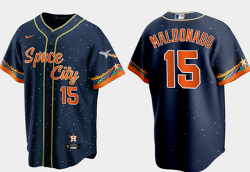 Martin Maldonado Houston Astros navy City Connect jersey