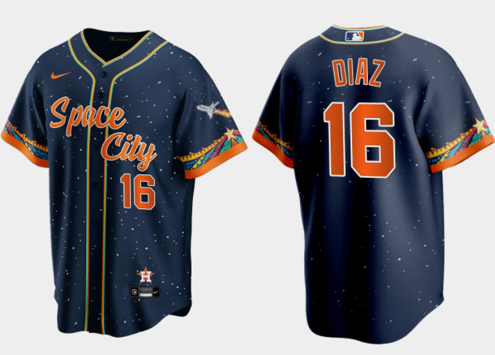 Aledmys Diaz Houston Astros navy City Connect jersey