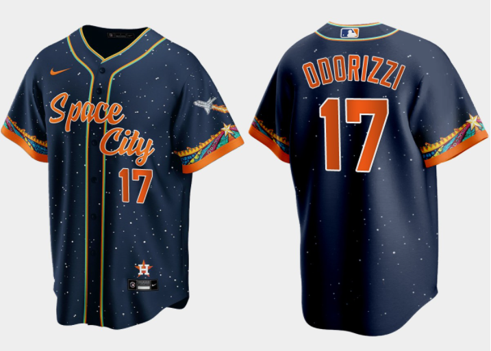 Jake Odorizzi Houston Astros navy City Connect jersey