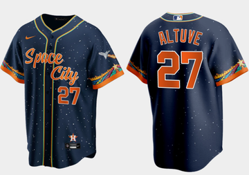 Jose Altuve Houston Astros navy City Connect jersey