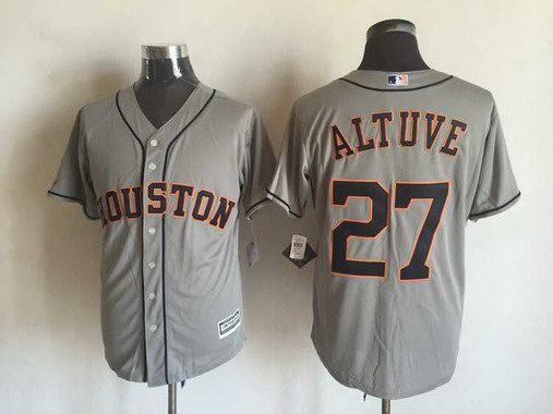 Jose Altuve Houston Astros gray Away jersey