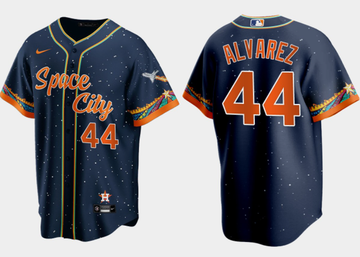 Yordan Alvarez Houston Astros navy City Connect jersey