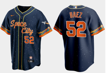 Pedro Baez Houston Astros navy City Connect jersey