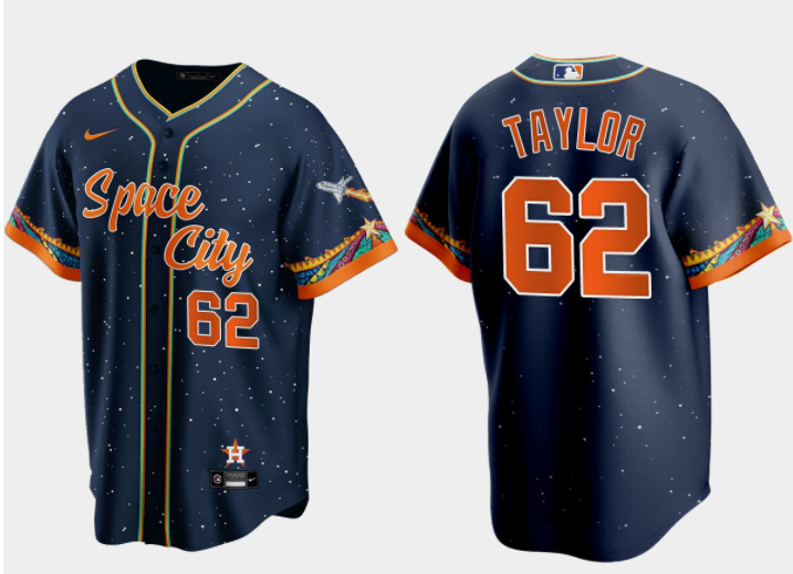Blake Taylor Houston Astros navy City Connect jersey